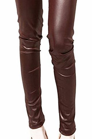 Etosell Womens Faux Leather Skinny Tights High Waist Pencil Pants Leggings