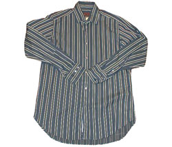 ETRO Long sleeved bold stripe washed shirt