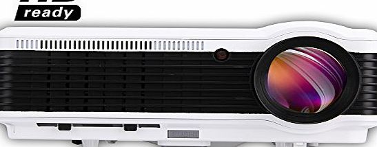 EUG X88  LED 1080p Full HD Multimedia Home Offiece Video LCD Projector Portable 3600 Lumens For Home Cinema Theater Games Education Business Party Meeting With USB SD HDMI VGA AV TV Port