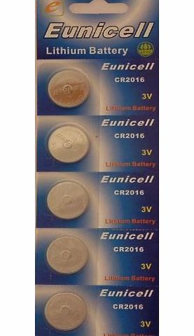 Eunicell 10 X CR2016 DL2016 5000LC CR 2016 3V Lithium Key Fob Watch Batteries