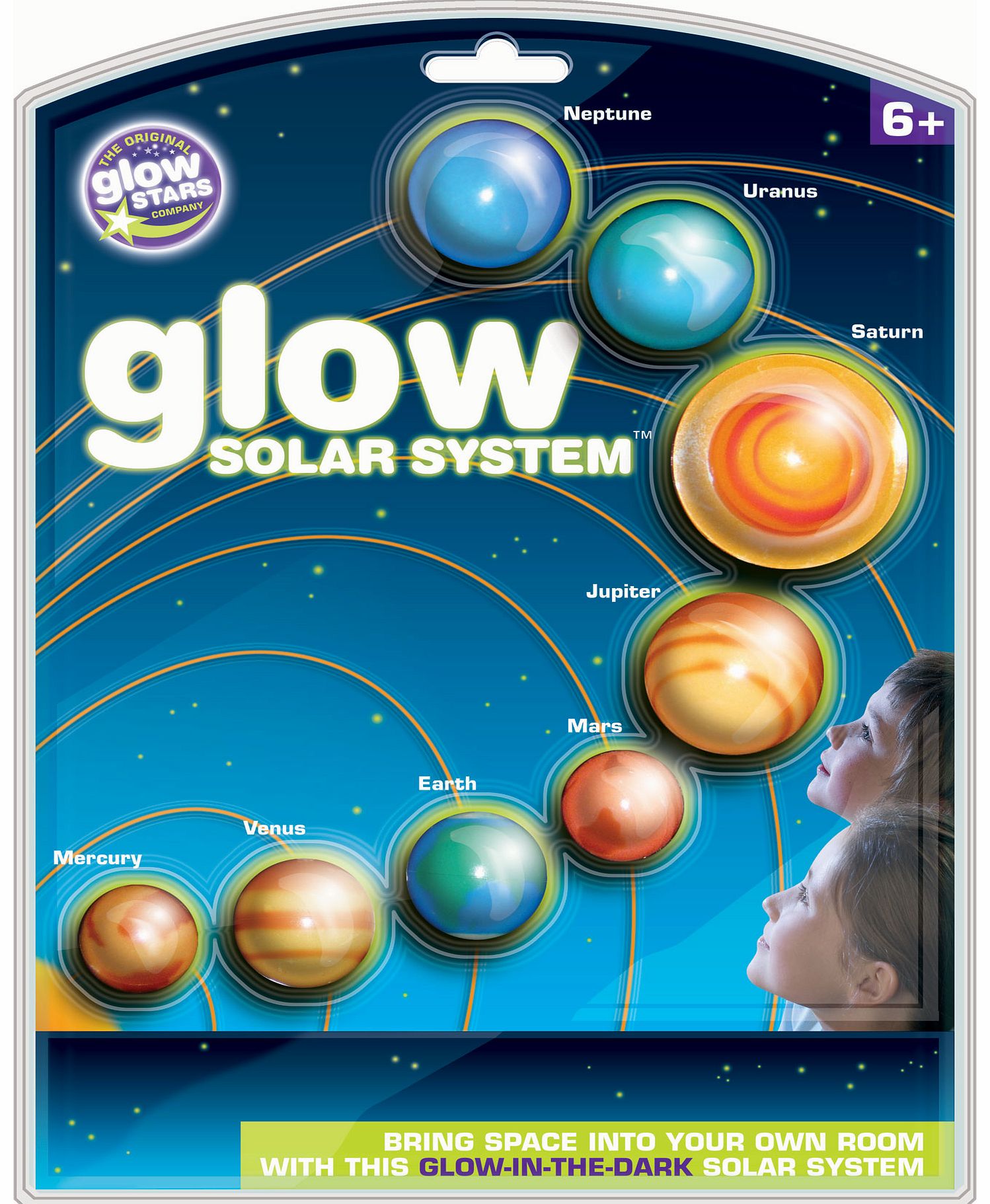 Eureka Toys The Original Glow Stars Glow Solar System