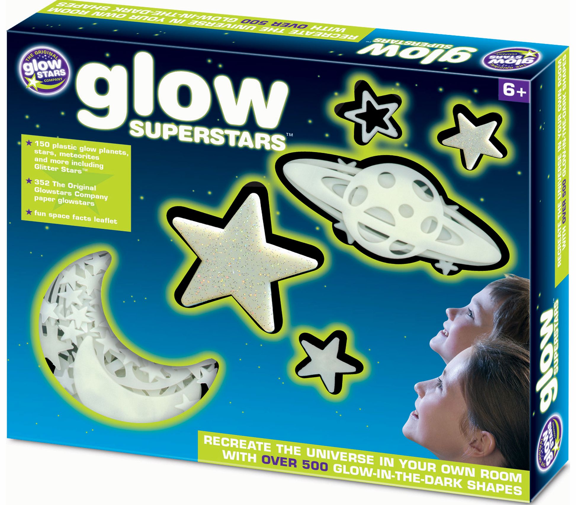 Eureka Toys The Original Glow Stars Glow Superstars
