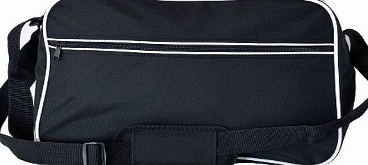 Eurobags Euro Retro Shoulder Bag Messenger in 10 Colours (Black)