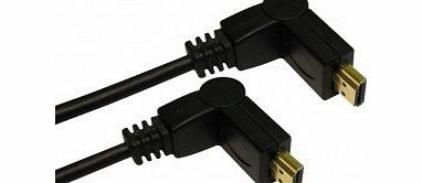 HDMI - HDMI 0.25 Metres HDMI Swivel Adjustable / Angle Lead Cable - (1.4a Version, 3D) CABLE WITH ETHERNET,COMPATIBLE WITH 1.4, 1.3c, 1.3b, 1.3, 1080P, PS3, XBOX 360, SKYHD, FREESAT, VIRGIN BOX, FULL 