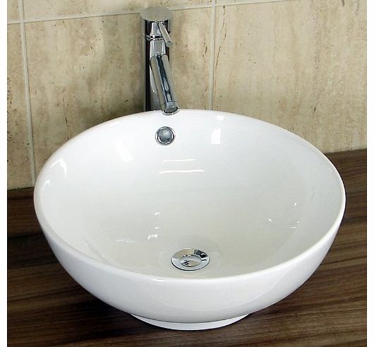 Europa Legacy 0TH White Ceramic Counter Top Bathroom Basin Sink A19