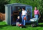 Shed Size 3: Europa Shed Size 3 (244cm x 156cm roof s - Quartz Grey
