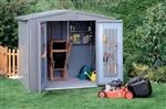 europa Shed Size 4A: Europa Shed Size 4A (316cm x 156cm roof - Quartz Grey