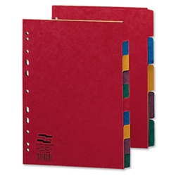 Subject Dividers Europunched Extra Wide 5