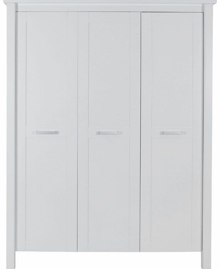 Europe Baby Como White 3 Door Wardrobe