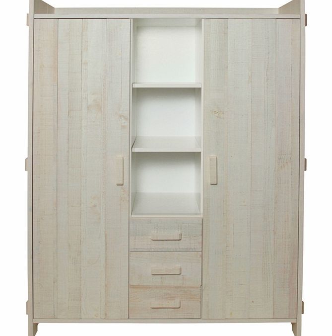 Europe Baby Jelle White Large Wardrobe