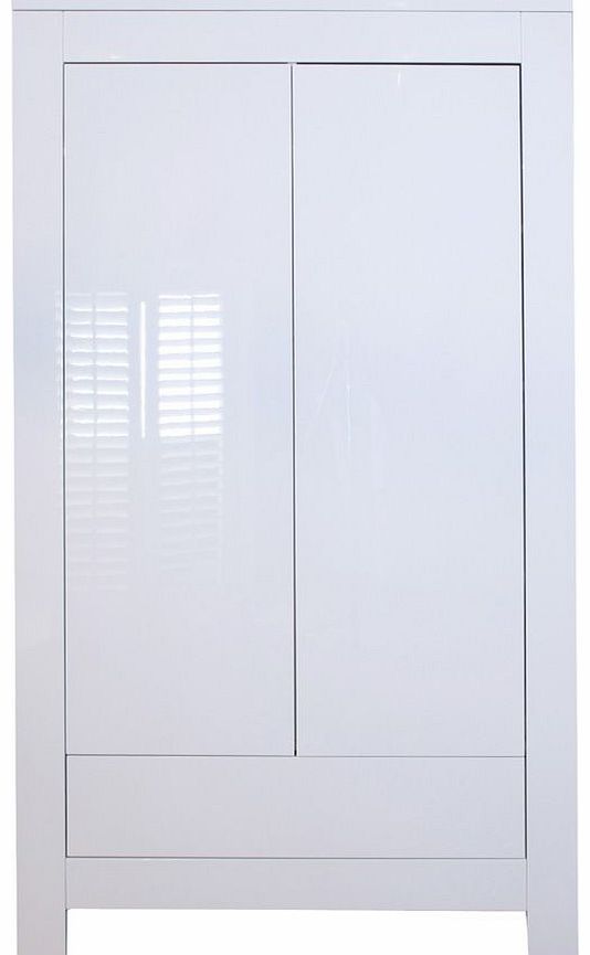 Europe Baby Somero Glossy White Wardrobe