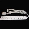 Eurosonic 6 Way 13A Surge Protected Extension