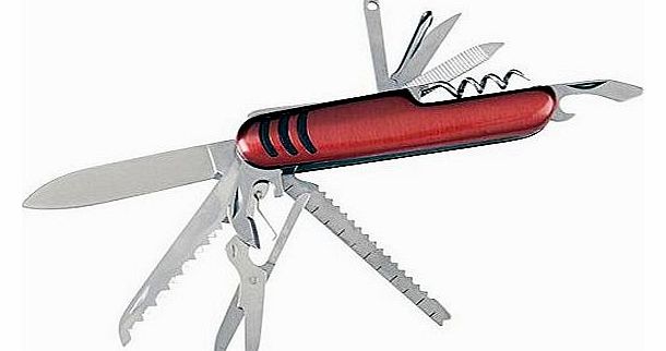 Evelots Pocket Knife 11 Tools Utility Knife Camping Outdoors Multiuse