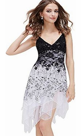 HE00045WH18, White, 18UK, Ever Pretty Vogue Lace Evening Party Dresses 00045