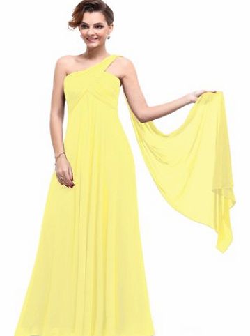 HE09816YL06, Yellow, 6UK, Ever Pretty Formal Fashion Long Evening Dresses 09816