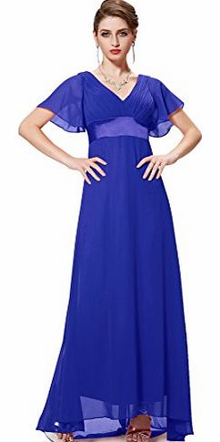HE09890SB14, Sapphire Blue, 14UK, Ever Pretty Designer Dresses For Women 09890