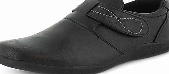 Ever So Soft Womens/Ladies Black Comfort Casual Shoes With Touch Fastening - Black - UK 7