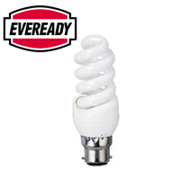 Eveready 9W SMALL Bayonet Spiral Energy Lamp