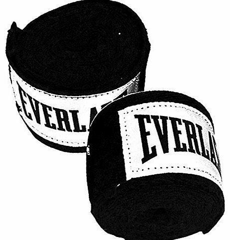 Everlast Cotton Boxing Hand Wraps 120`` Black - Pair
