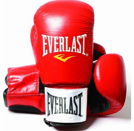 Everlast Fighter Leather Boxing Gloves - 10oz, Red