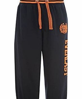 Everlast Mens Fluo Jogging Pants Trousers Joggers Tracksuit Bottoms Drawcord Navy XL