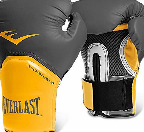 Everlast Pro Style Elite Training Boxing Gloves (Orange/Grey, 16oz)