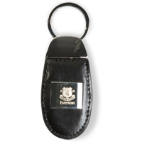 Calf Leather and Chrome Plated Keyring.