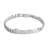 Everton Curb Bracelet - Sterling Silver.