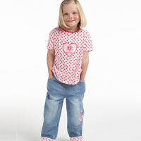 everton Dotty Denim Set - Pink - Infant Girls.