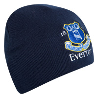 Essential Crest Beanie Hat - Navy.