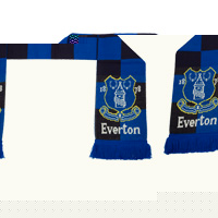 Everton Essentials Jaquard Crest Scarf - Reflex