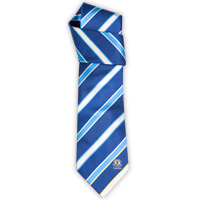 everton Silk Tie in Box - Blue/Black/Platinum.