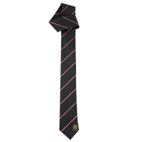 everton Skinny Tie - Black/Neon Pink.