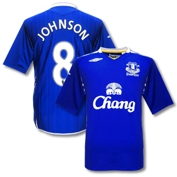 Everton Umbro 07-08 Everton home (Johnson 8)