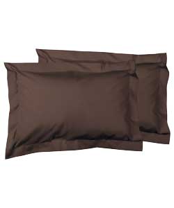 Everyday Espresso Percale Pair of Oxford
