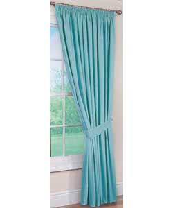 Lined Duck Egg Pencil Pleat Curtains-46