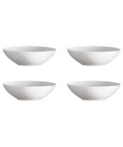 Everyday Set of 4 Bosa Bowls - White