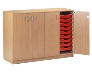 Everyday tray storage cupboard
