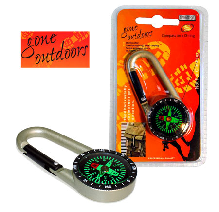 everythingplay (BOYZ TOYS) Gone Outdoors Compass with D-Ring