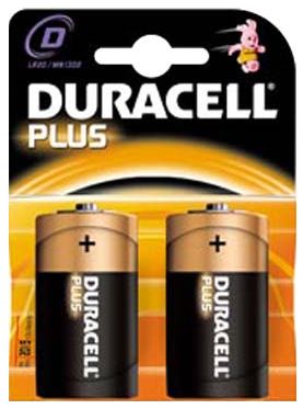Duracell MN1300 Plus D B2 - 2 Pack