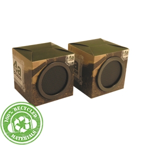 everythingplay Eco Travel Speakers - Recycled and Battery Free - Blue