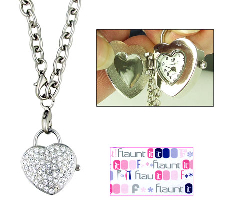 everythingplay (Flaunt-it!) Quartz Time Pendant Necklace