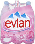 Evian Natural Still Mineral Water (6x1.5L) On