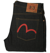 Evisu 2008 Dark Denim Straight Leg Jeans -