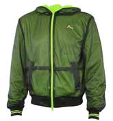 Evisu Black and Green Airtex Jacket