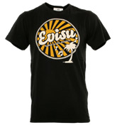 Evisu Black `Evisu Music` T-Shirt