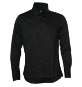 Evisu Black Long Sleeve Formal Shirt
