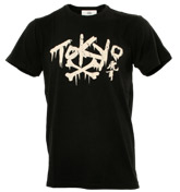 Evisu Black `Tokyo` T-Shirt