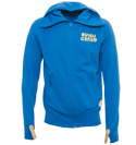 Evisu Blue Full Zip Hooded Sweatshirt