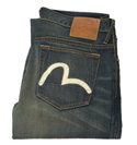 Evisu Dirty Wash Straight Leg Jeans